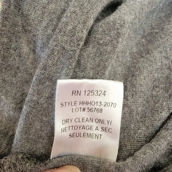 Haute Hippie Gray Lace Skull Graphic Sleeveless Tank Top Made In USA 100% Modal - Picture 6 of 6